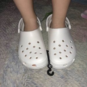 BRAND NEW WHITE CROCS